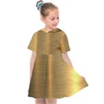 Golden Textures Polished Metal Plate, Metal Textures Kids  Sailor Dress