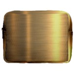 Golden Textures Polished Metal Plate, Metal Textures Make Up Pouch (Large)