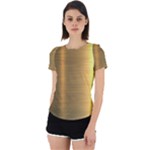 Golden Textures Polished Metal Plate, Metal Textures Back Cut Out Sport T-Shirt