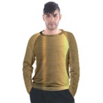 Golden Textures Polished Metal Plate, Metal Textures Men s Long Sleeve Raglan T-Shirt