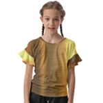 Golden Textures Polished Metal Plate, Metal Textures Kids  Cut Out Flutter Sleeves