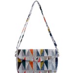 Mosaic, Colorful, Rhombuses, Pattern, Geometry Removable Strap Clutch Bag