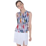 Mosaic, Colorful, Rhombuses, Pattern, Geometry Women s Sleeveless Sports Top