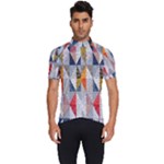 Mosaic, Colorful, Rhombuses, Pattern, Geometry Men s Short Sleeve Cycling Jersey