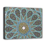 Tile, Geometry, Pattern, Points, Abstraction Canvas 14  x 11  (Stretched)