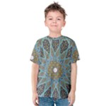 Tile, Geometry, Pattern, Points, Abstraction Kids  Cotton T-Shirt