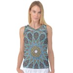 Tile, Geometry, Pattern, Points, Abstraction Women s Basketball Tank Top