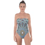 Tile, Geometry, Pattern, Points, Abstraction Tie Back One Piece Swimsuit