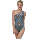 Tile, Geometry, Pattern, Points, Abstraction To One Side Swimsuit