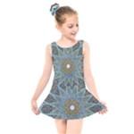 Tile, Geometry, Pattern, Points, Abstraction Kids  Skater Dress Swimsuit