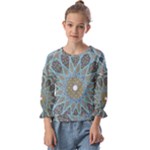 Tile, Geometry, Pattern, Points, Abstraction Kids  Cuff Sleeve Top