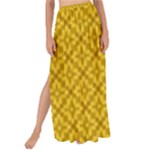 Yellow Floral Pattern Vintage Pattern, Yellow Background Maxi Chiffon Tie-Up Sarong