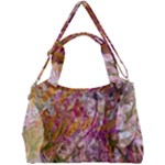 Abstract pink blend Double Compartment Shoulder Bag