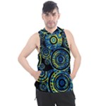 Authentic Aboriginal Art - Circles (Paisley Art) Men s Sleeveless Hoodie