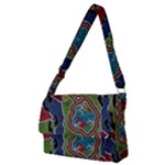 Authentic Aboriginal Art - Walking the Land Full Print Messenger Bag (M)