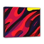 Abstract Fire Flames Grunge Art, Creative Deluxe Canvas 20  x 16  (Stretched)