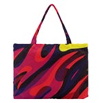 Abstract Fire Flames Grunge Art, Creative Medium Tote Bag