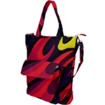 Abstract Fire Flames Grunge Art, Creative Shoulder Tote Bag