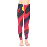 Abstract Fire Flames Grunge Art, Creative Kids  Classic Winter Leggings