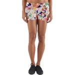 Abstract Floral Background Yoga Shorts