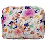 Abstract Floral Background Make Up Pouch (Large)