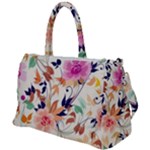 Abstract Floral Background Duffel Travel Bag