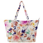 Abstract Floral Background Full Print Shoulder Bag