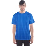 Blue Abstract, Background Pattern Men s Sport Mesh T-Shirt