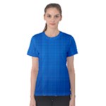 Blue Abstract, Background Pattern Women s Cotton T-Shirt