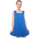 Blue Abstract, Background Pattern Kids  Cross Back Dress