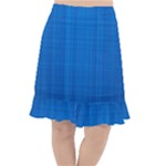 Blue Abstract, Background Pattern Fishtail Chiffon Skirt