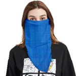 Blue Abstract, Background Pattern Face Covering Bandana (Triangle)