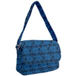 Blue Floral Pattern Floral Greek Ornaments Courier Bag