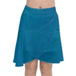 Blue Stone Texture Grunge, Stone Backgrounds Chiffon Wrap Front Skirt