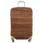 Brown Wooden Texture Luggage Cover (Medium)