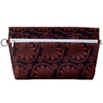 Brown Floral Pattern Floral Greek Ornaments Handbag Organizer