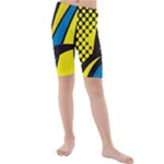 Colorful Abstract Background Art Kids  Mid Length Swim Shorts