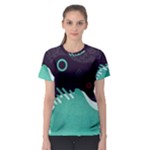 Colorful Background, Material Design, Geometric Shapes Women s Sport Mesh T-Shirt