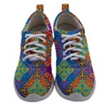 Colorful Floral Ornament, Floral Patterns Women Athletic Shoes