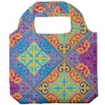 Colorful Floral Ornament, Floral Patterns Foldable Grocery Recycle Bag
