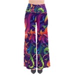 Colorful Floral Patterns, Abstract Floral Background So Vintage Palazzo Pants