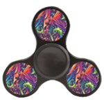 Colorful Floral Patterns, Abstract Floral Background Finger Spinner