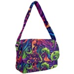 Colorful Floral Patterns, Abstract Floral Background Courier Bag