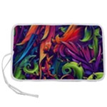 Colorful Floral Patterns, Abstract Floral Background Pen Storage Case (S)