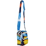 Colorful Paint Strokes Shoulder Strap Belt Bag