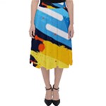 Colorful Paint Strokes Classic Midi Skirt