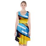 Colorful Paint Strokes Racerback Midi Dress