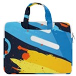 Colorful Paint Strokes MacBook Pro 13  Double Pocket Laptop Bag