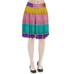 Colorful Squares, Abstract, Art, Background Pleated Skirt
