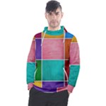 Colorful Squares, Abstract, Art, Background Men s Pullover Hoodie